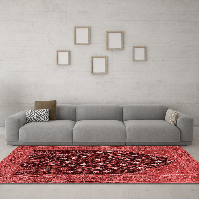 Traditional Red Washable Rugs