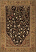 Animal Brown Traditional Rug, tr1668brn