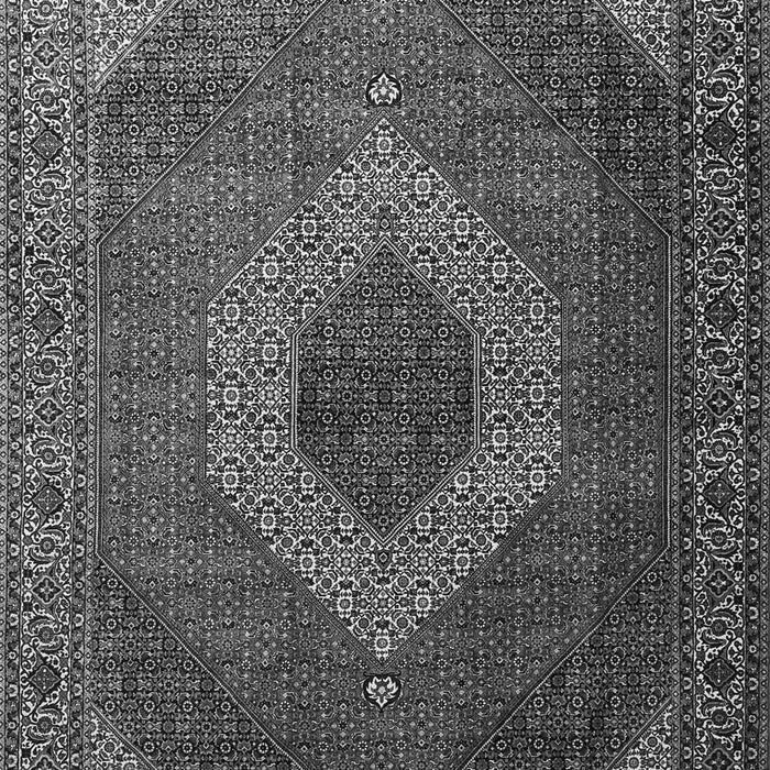 Serging Thickness of Machine Washable Medallion Gray Traditional Rug, wshtr1669gry