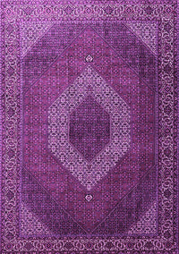 Medallion Purple Traditional Rug, tr1669pur