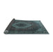 Sideview of Medallion Light Blue Traditional Rug, tr1669lblu