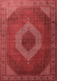 Medallion Red Traditional Rug, tr1669red