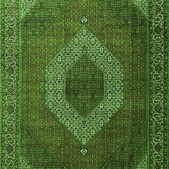 Medallion Green Traditional Rug, tr1669grn