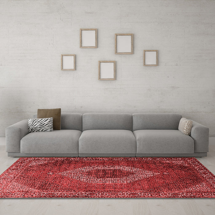 Traditional Red Washable Rugs
