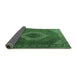 Sideview of Medallion Emerald Green Traditional Rug, tr1669emgrn