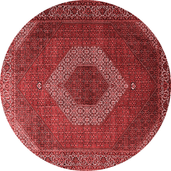 Machine Washable Medallion Red Traditional Rug, wshtr1669red
