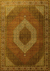 Medallion Yellow Traditional Rug, tr1669yw