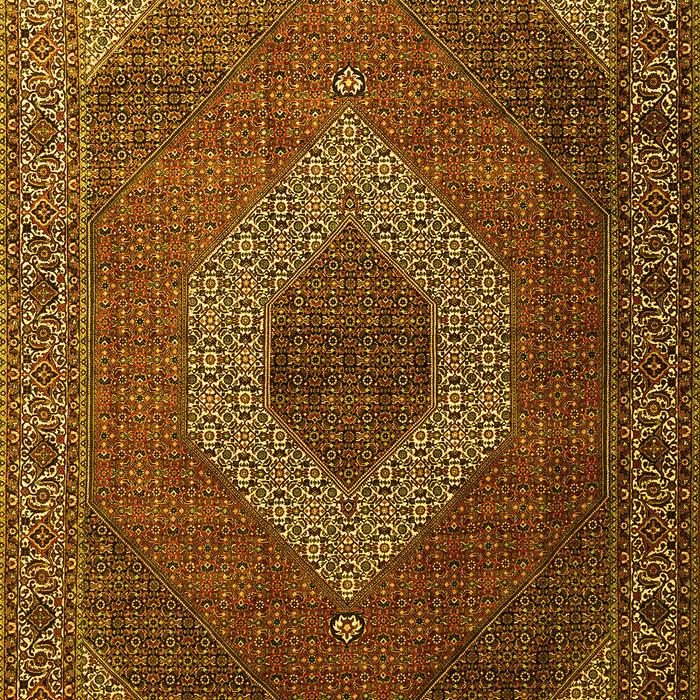 Medallion Yellow Traditional Rug, tr1669yw