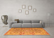 Machine Washable Persian Orange Traditional Area Rugs in a Living Room, wshtr166org