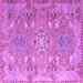 Square Persian Purple Traditional Rug, tr166pur
