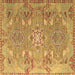 Square Machine Washable Persian Brown Traditional Rug, wshtr166brn