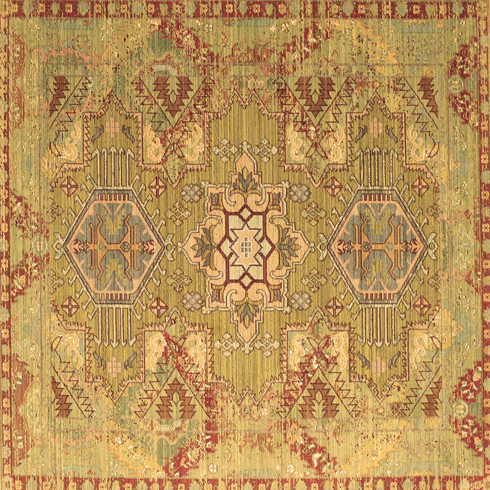 Square Persian Brown Traditional Rug, tr166brn