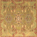 Square Persian Brown Traditional Rug, tr166brn
