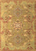 Machine Washable Persian Brown Traditional Rug, wshtr166brn