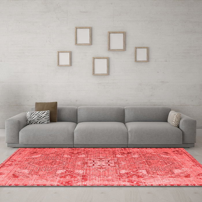 Traditional Red Washable Rugs