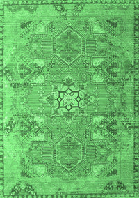 Persian Emerald Green Traditional Rug, tr166emgrn