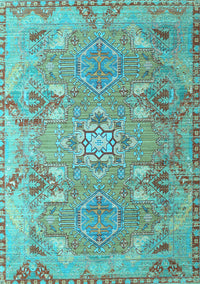 Persian Light Blue Traditional Rug, tr166lblu
