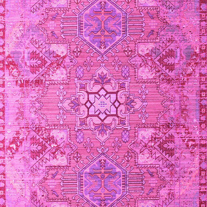 Machine Washable Persian Pink Traditional Rug, wshtr166pnk