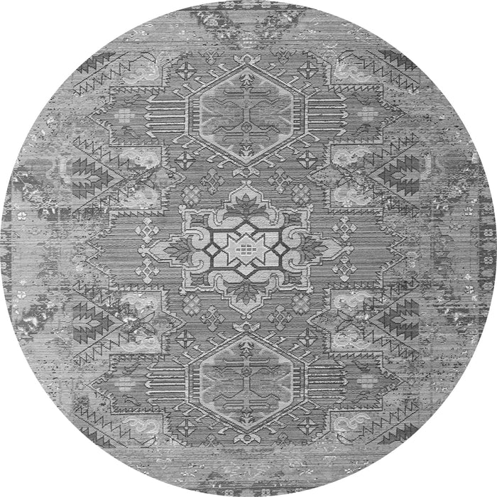 Square Persian Gray Traditional Rug, tr166gry