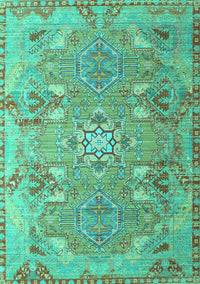 Persian Turquoise Traditional Rug, tr166turq