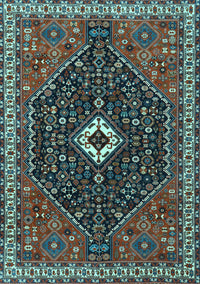 Persian Light Blue Traditional Rug, tr1670lblu