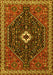 Machine Washable Persian Yellow Traditional Rug, wshtr1670yw