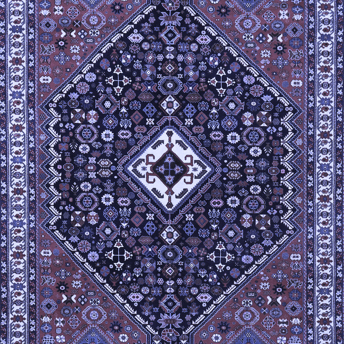 Machine Washable Persian Blue Traditional Rug, wshtr1670blu