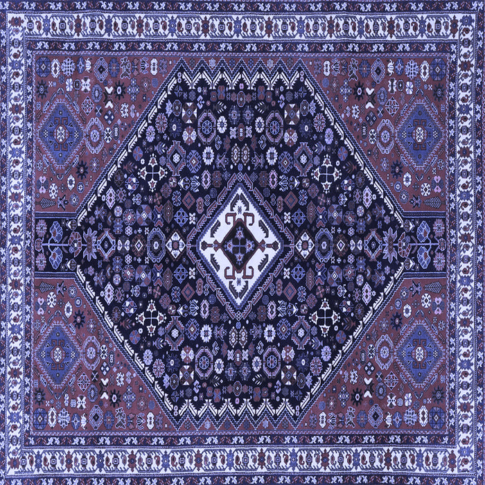 Square Persian Blue Traditional Rug, tr1670blu