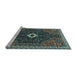 Sideview of Machine Washable Persian Light Blue Traditional Rug, wshtr1670lblu