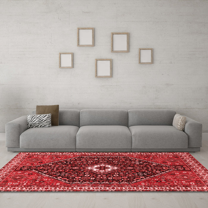 Traditional Red Washable Rugs