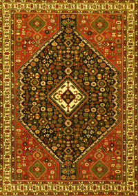 Persian Yellow Traditional Rug, tr1670yw