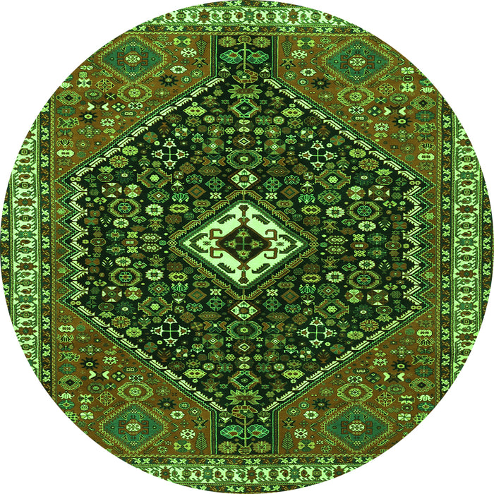 Machine Washable Persian Green Traditional Area Rugs, wshtr1670grn