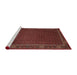 Sideview of Machine Washable Traditional Sienna Brown Rug, wshtr1671