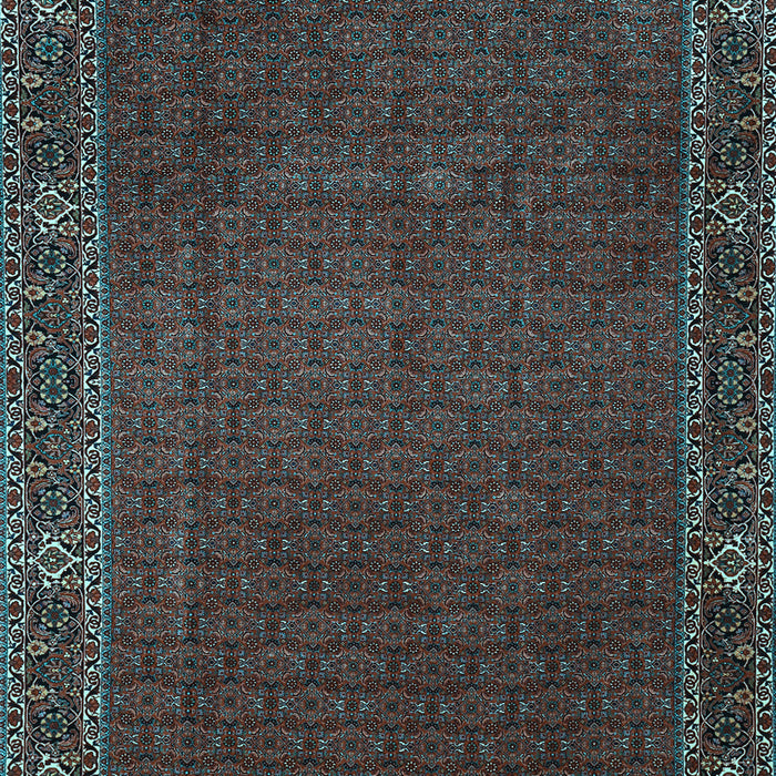Machine Washable Persian Light Blue Traditional Rug, wshtr1671lblu