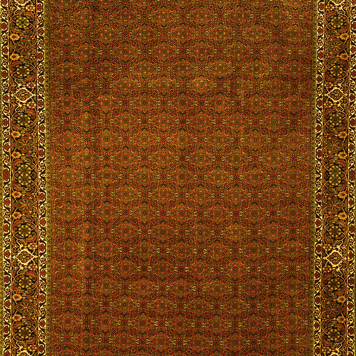 Machine Washable Persian Yellow Traditional Rug, wshtr1671yw