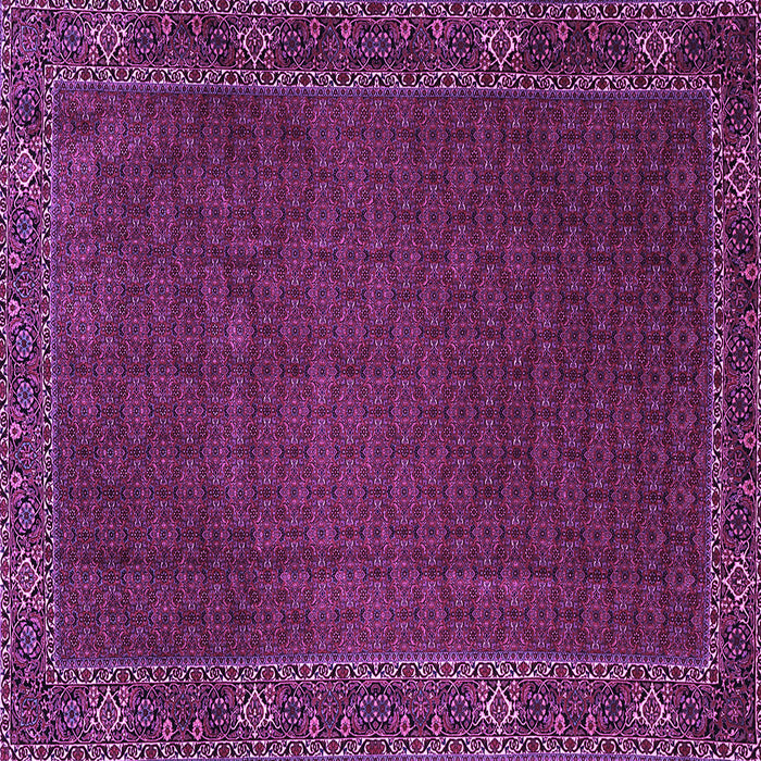 Square Persian Purple Traditional Rug, tr1671pur