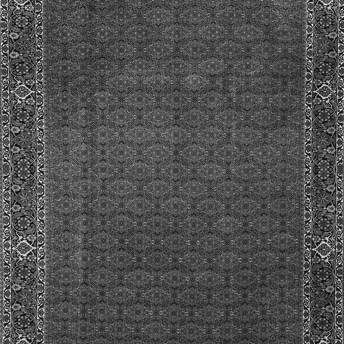 Serging Thickness of Machine Washable Persian Gray Traditional Rug, wshtr1671gry
