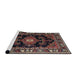 Sideview of Machine Washable Traditional Dark Almond Brown Rug, wshtr1672