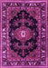 Machine Washable Persian Pink Traditional Rug, wshtr1672pnk