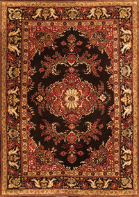 Persian Orange Traditional Rug, tr1672org