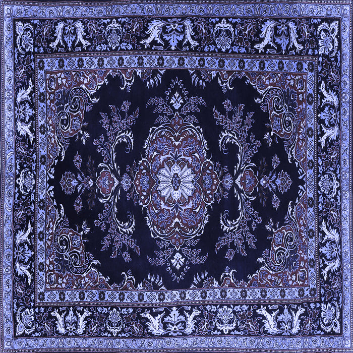Square Persian Blue Traditional Rug, tr1672blu