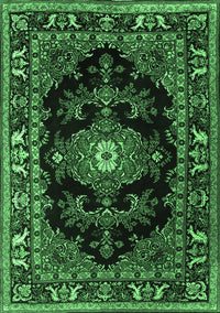 Persian Emerald Green Traditional Rug, tr1672emgrn