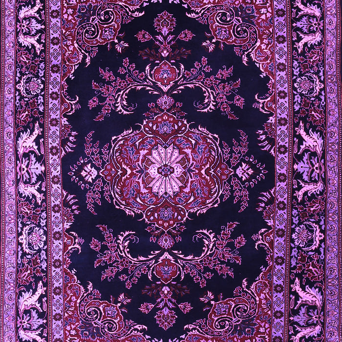 Machine Washable Persian Purple Traditional Area Rugs, wshtr1672pur