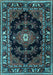 Machine Washable Persian Light Blue Traditional Rug, wshtr1672lblu