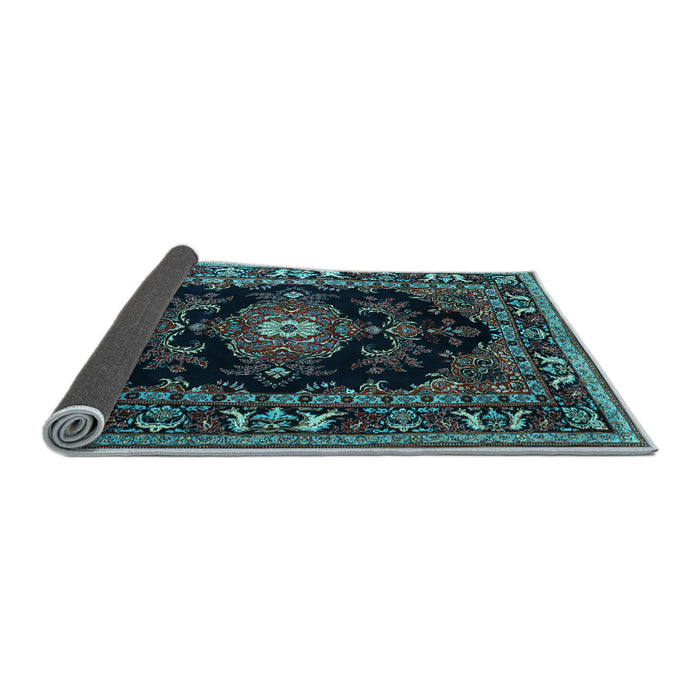 Sideview of Persian Light Blue Traditional Rug, tr1672lblu