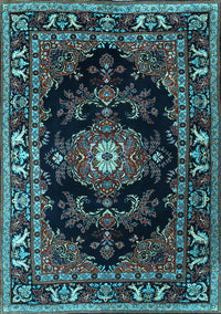 Persian Light Blue Traditional Rug, tr1672lblu
