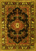 Machine Washable Persian Yellow Traditional Rug, wshtr1672yw