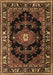 Machine Washable Persian Brown Traditional Rug, wshtr1672brn