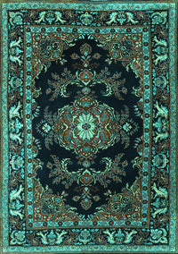 Persian Turquoise Traditional Rug, tr1672turq