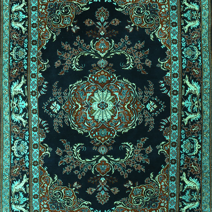 Persian Turquoise Traditional Rug, tr1672turq